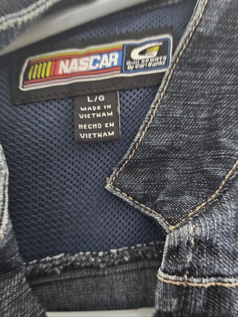 NASCAR Denim Racing Patch Jacket - Blue - Picture 3 of 3
